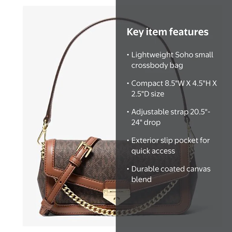 Michael Kors Soho Small Signature Logo Convertible Crossbody Bag