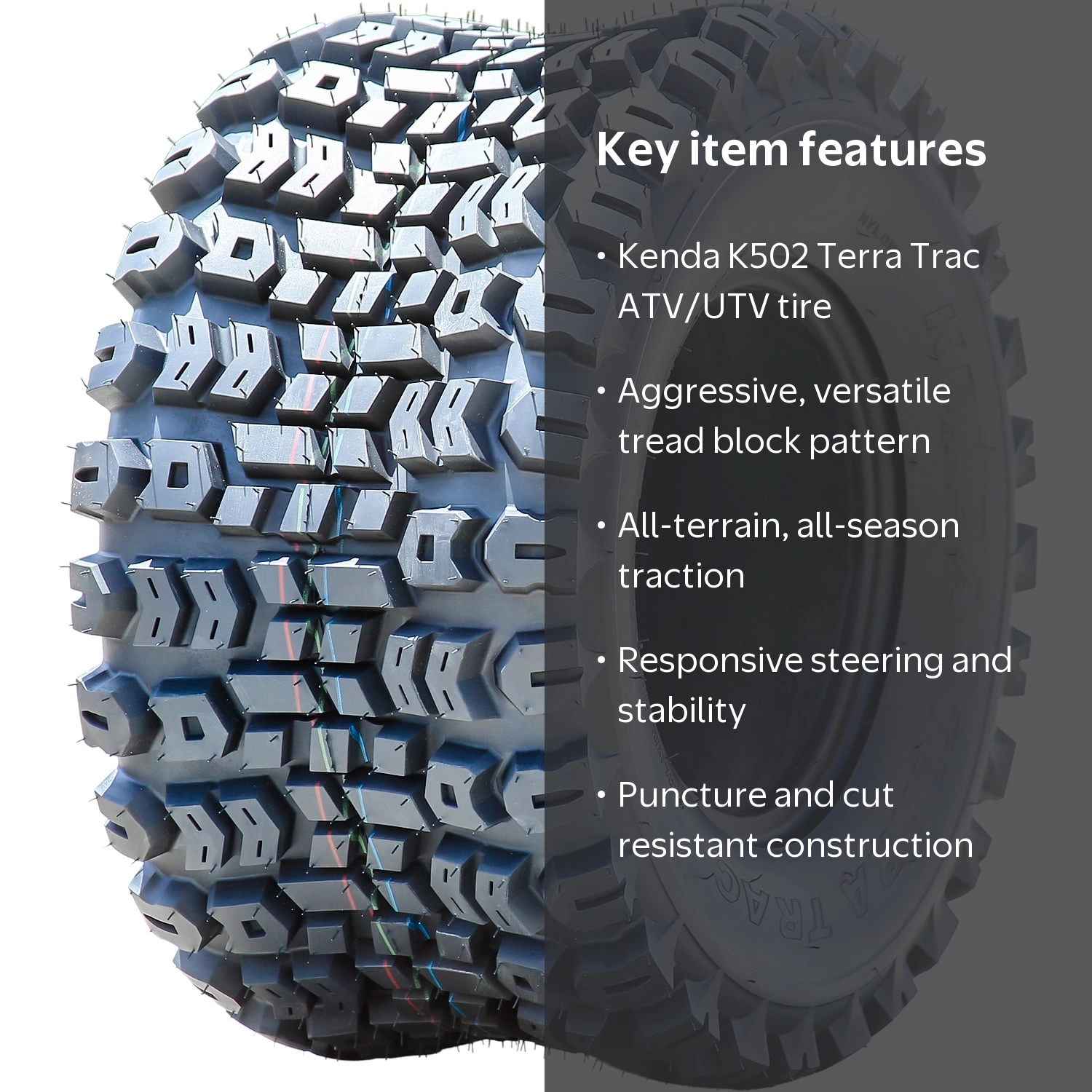 Kenda K502 Terra Trac 20X10.00-8 20x10-8 20x10x8 86A3 4 Ply All