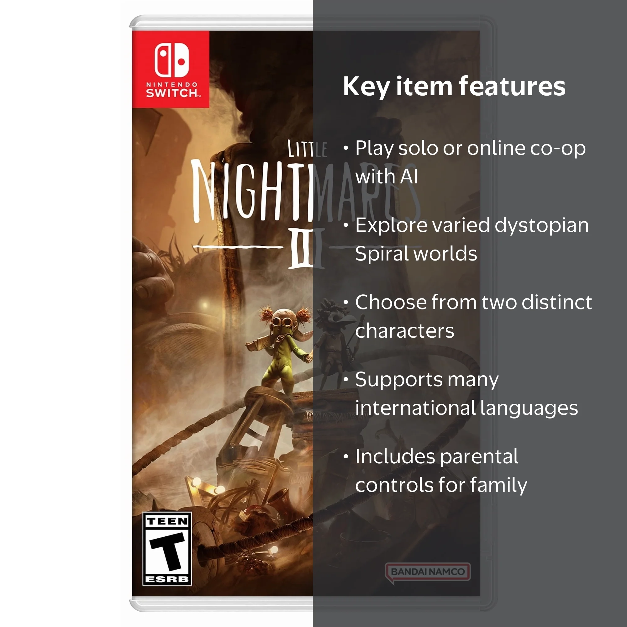 Bandai Namco, Little Nightmares III, Game Card, Adventure Puzzle
