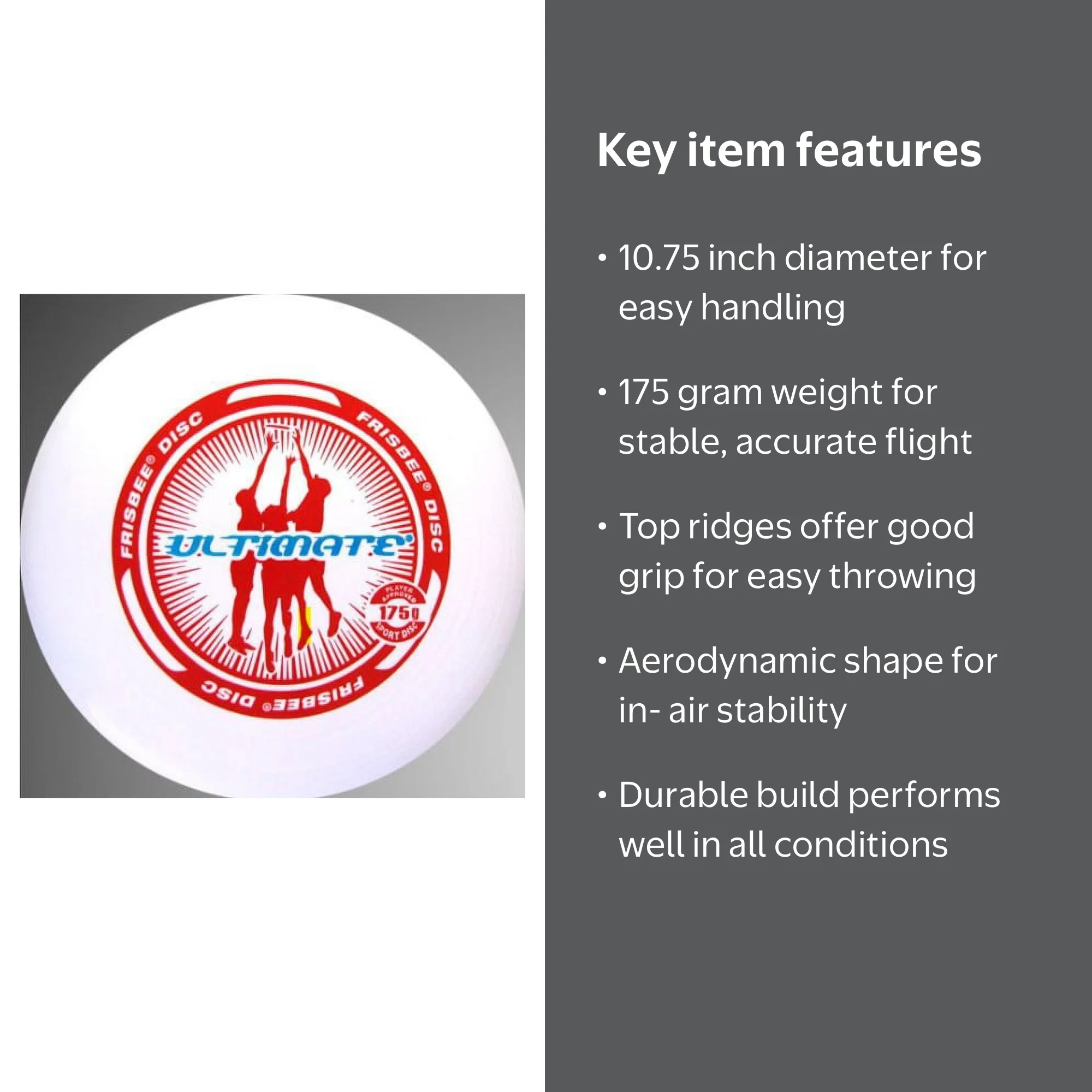 Wham-O Kids Ultimate Frisbee: Lightweight, Durable Flying Disc for