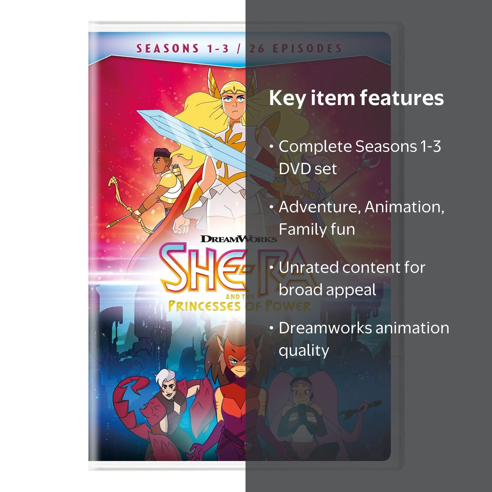 SDS, DVD Set, She-Ra and the Princesses of Power Seasons 1-3