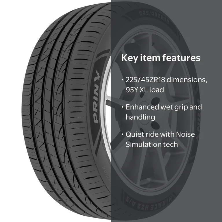 太田さん専用　iPhoneXS Prinx, Passenger Tire, 225/45ZR18 95Y XL, All Season UHP - Walmart.com