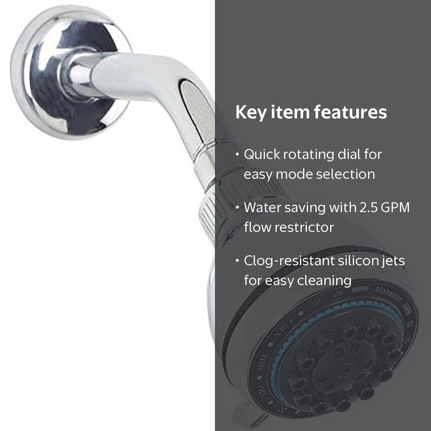 Bath Bliss 8-Function Deluxe Shower Head - Walmart.com