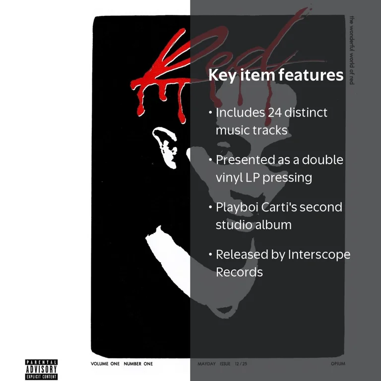 Interscope Records, Playboi Carti Vinyl, Whole Lotta Red Double LP