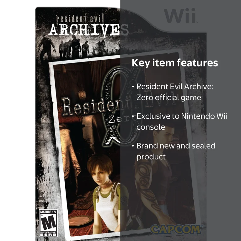Resident Evil Archive: Zero, Nintendo Wii, Brand New, Sealed