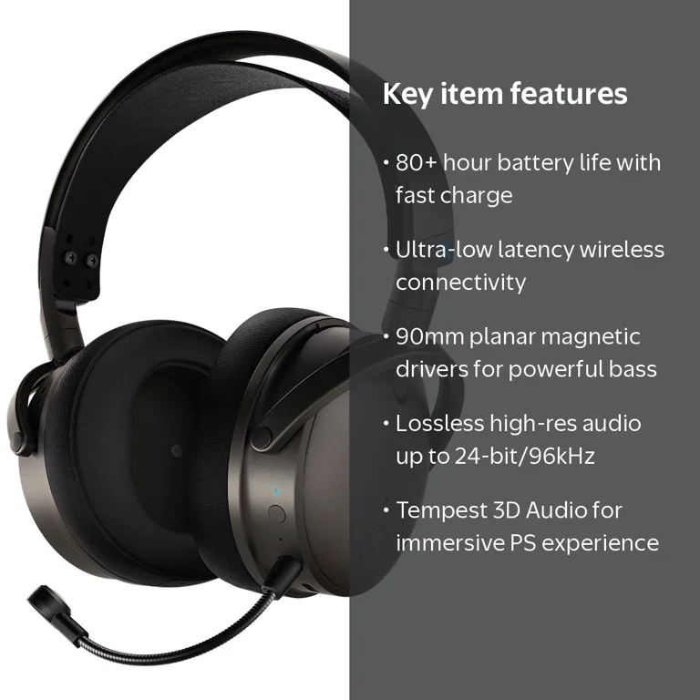 Audeze Maxwell Wireless Gaming Headset for PlayStation, 90mm