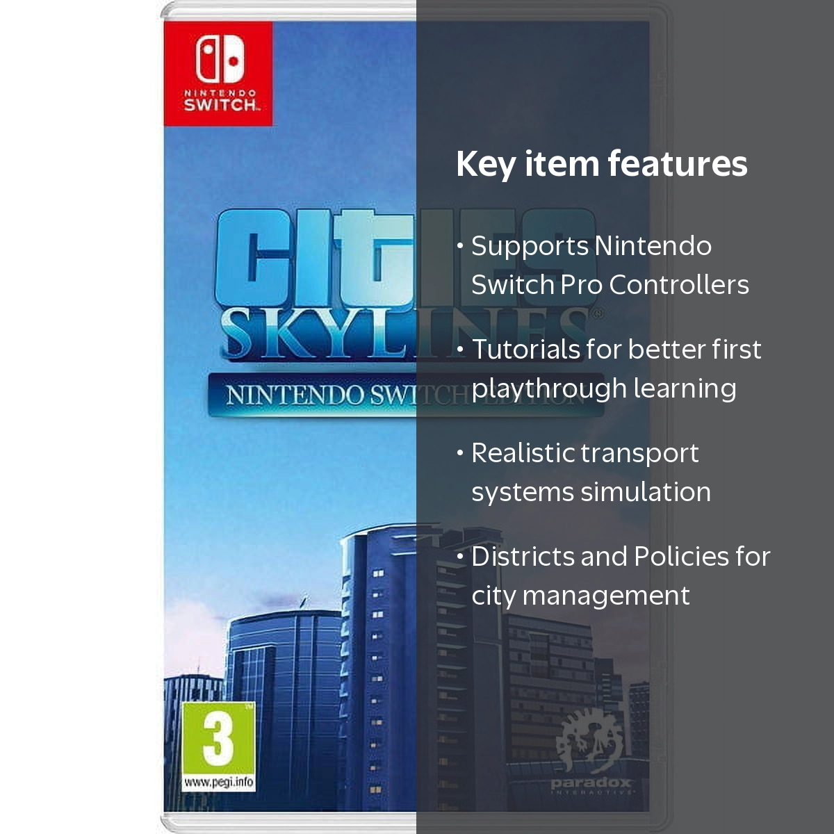 Cities: Skylines - Nintendo Switch Edition [Nintendo Switch