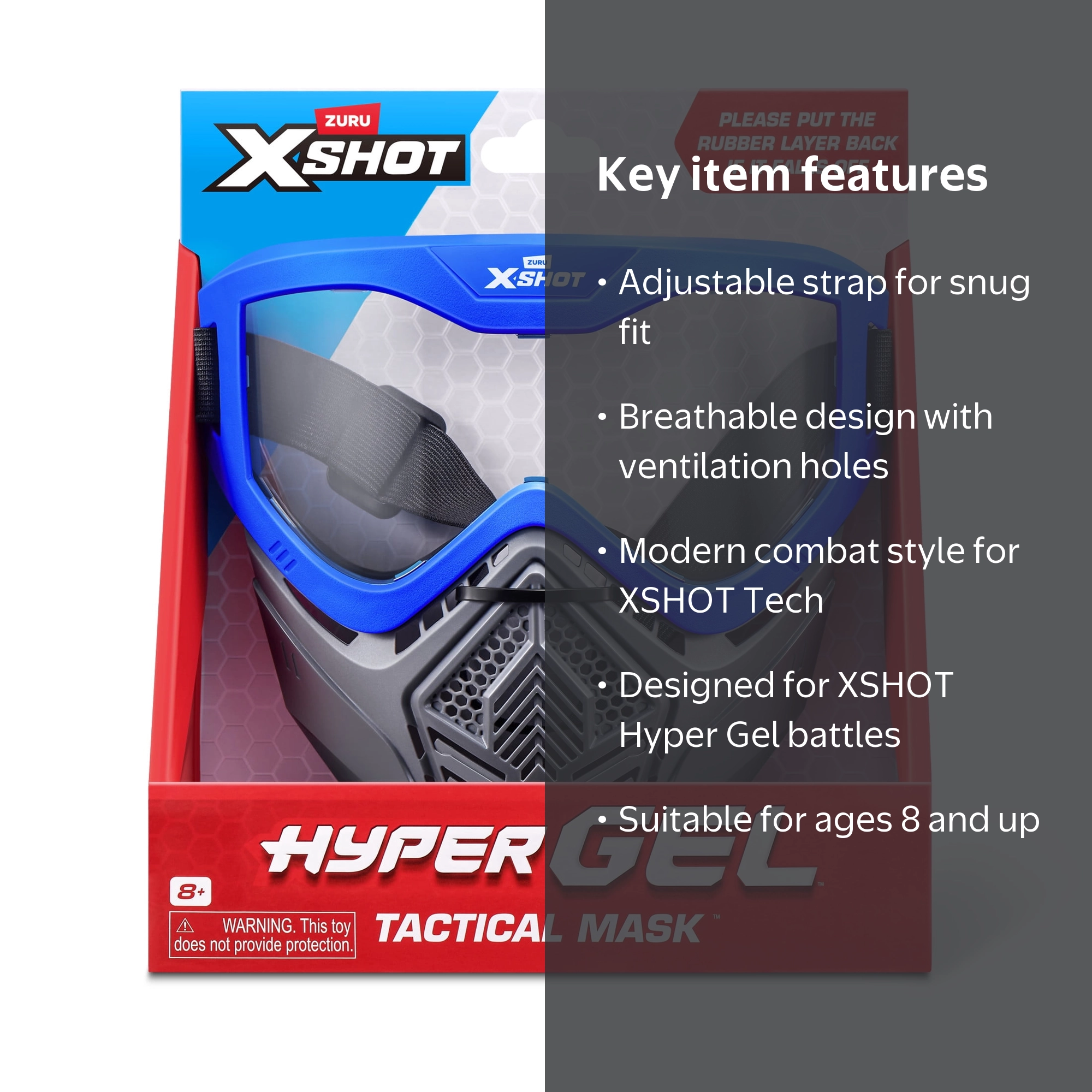 XSHOT Hyper Gel Tactical Mask Outdoor Blaster Accessory by ZURU