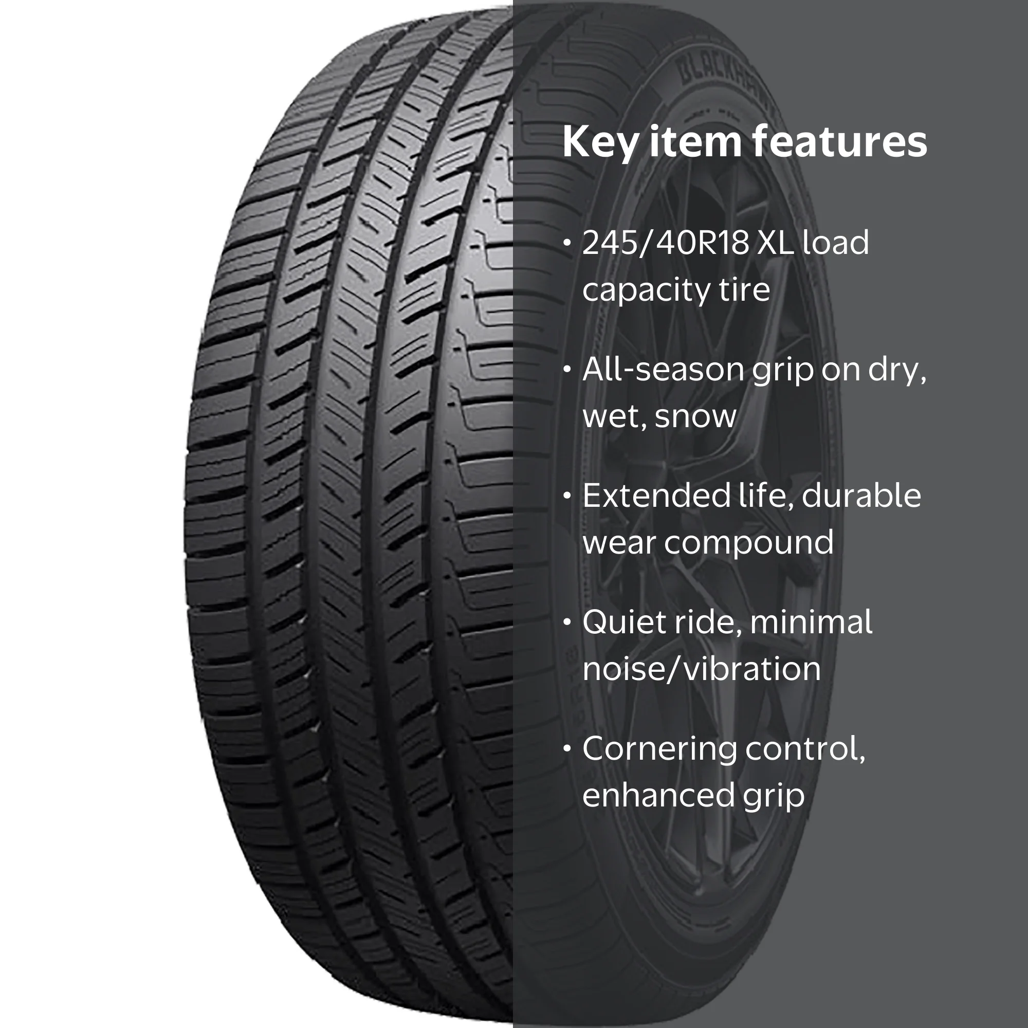 BlackHawk Agility UHP A/S All Season 245/40R18 97W XL Passenger