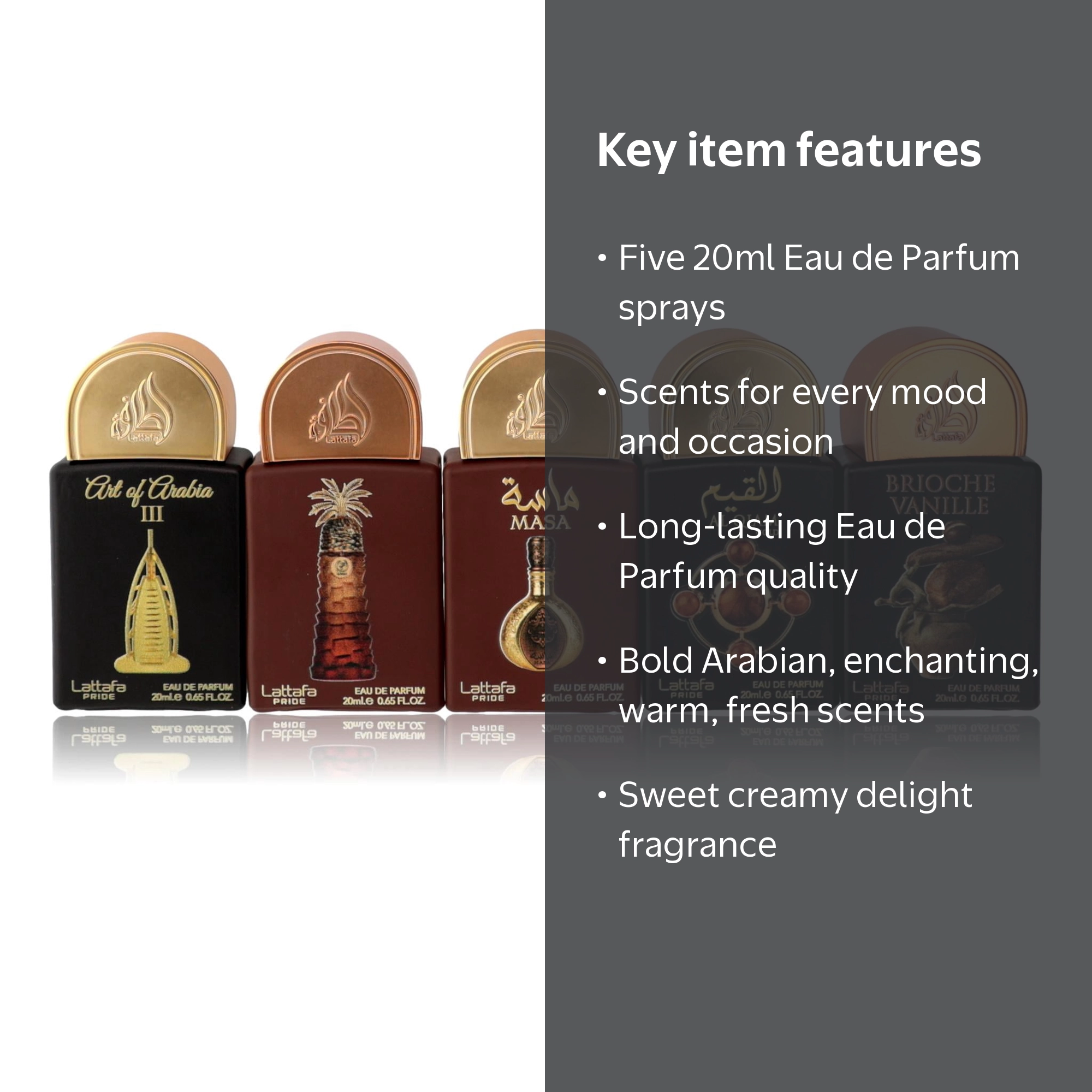 Lattafa, Pride Collection No.4, Unisex 5 Piece Fragrance Set