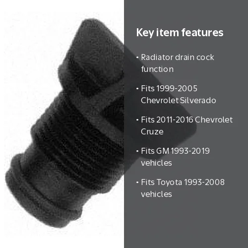 Dorman Help 61136 Radiator Drain Cock Fits select: 1999-2005