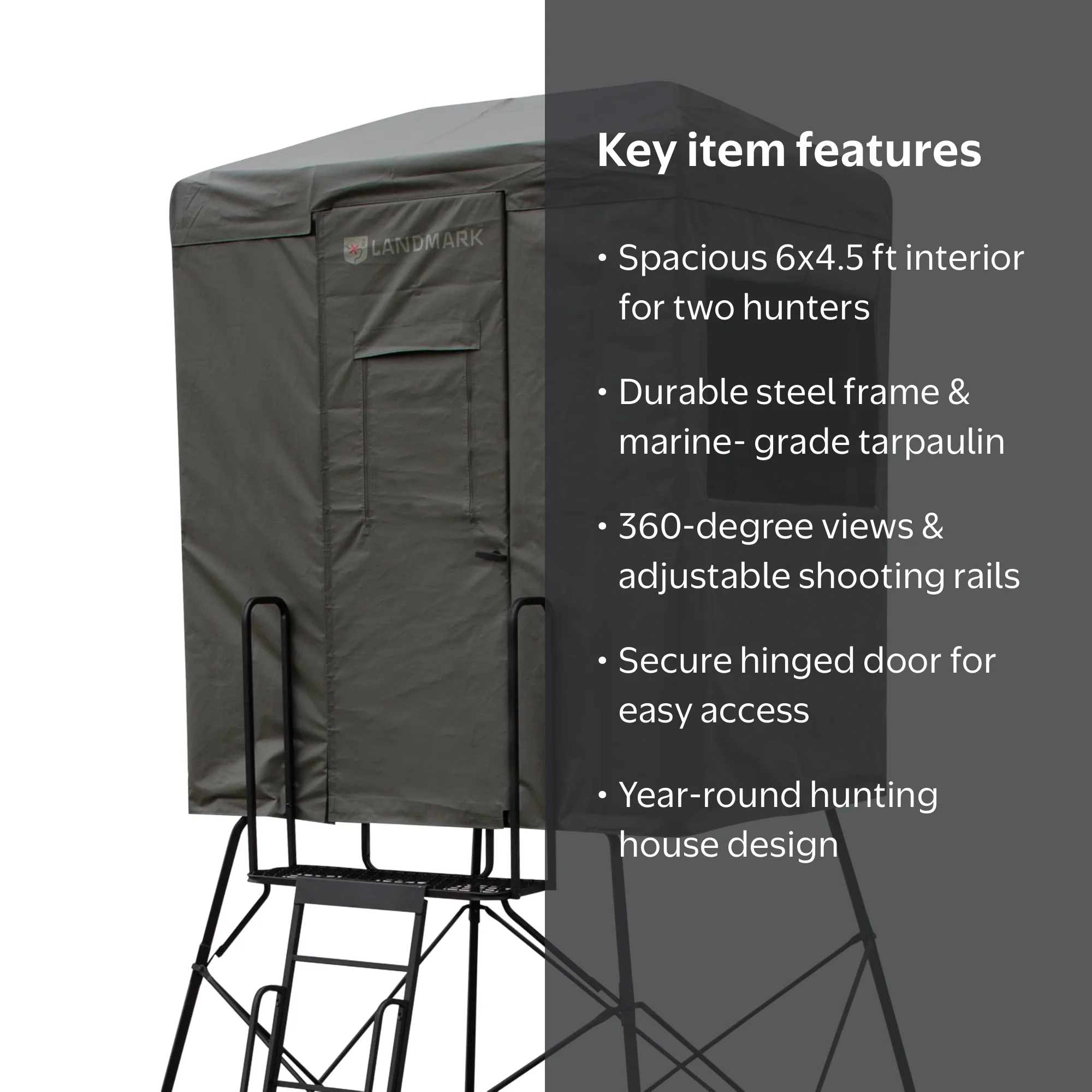 Rivers Edge Treestands, LANDMARK 550 SHOOTING HOUSE, 6' x 4.5