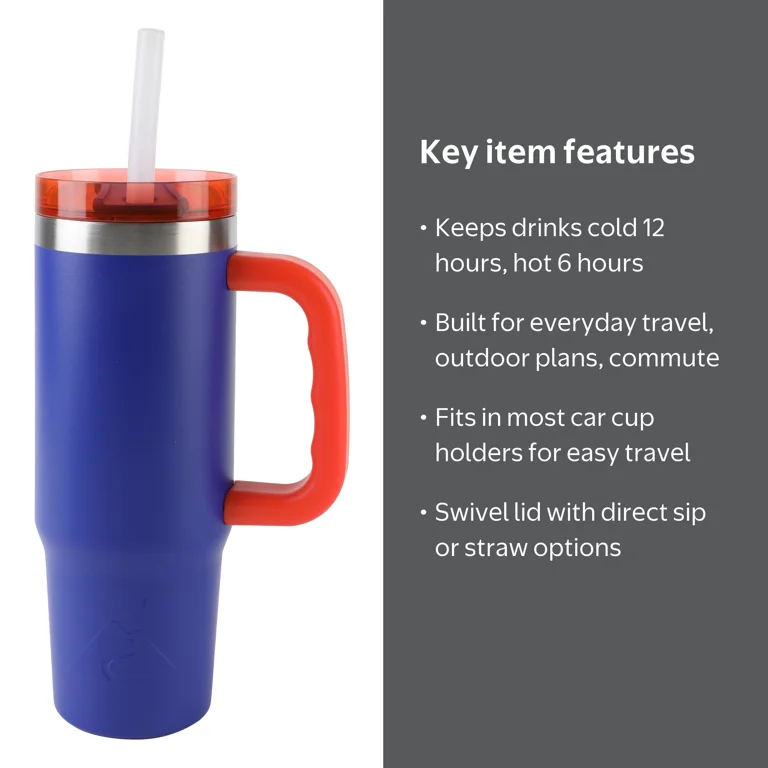 Ozark Trail 18 oz Insulated Stainless Steel Tumbler with Handle