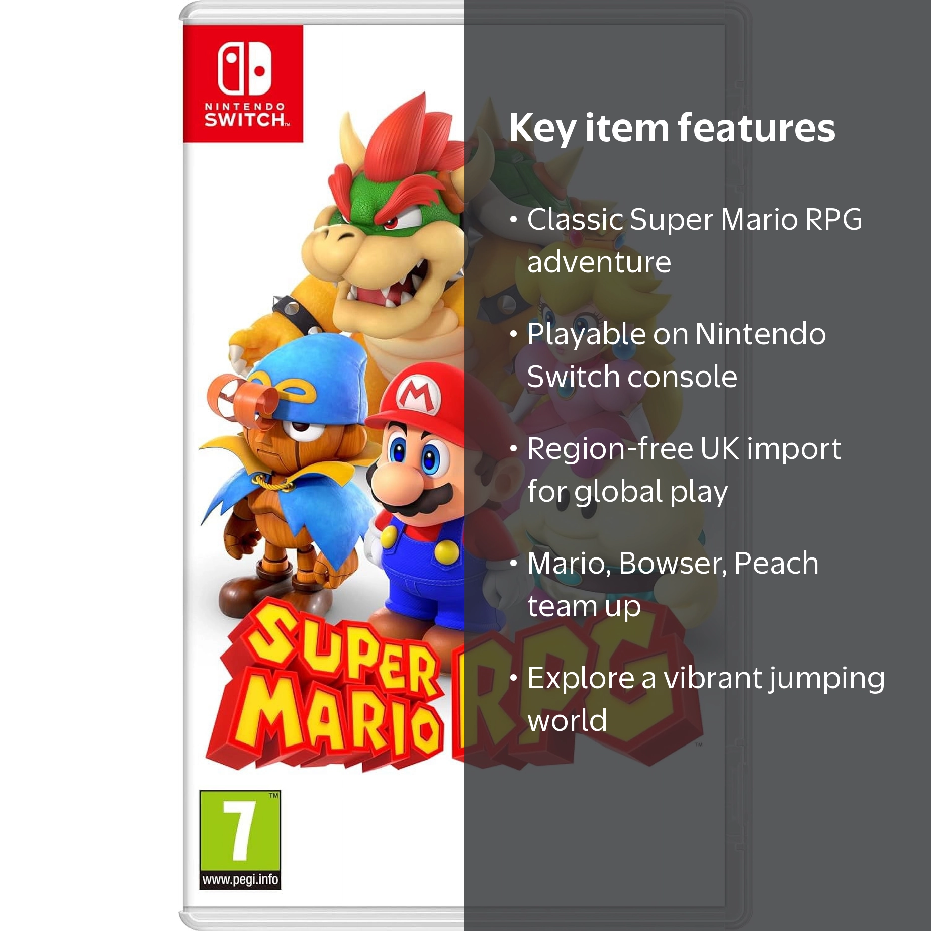 スーパーマリオRPG Nintendo Super Mario RPG, Nintendo Switch UK Import, Mario Bowser