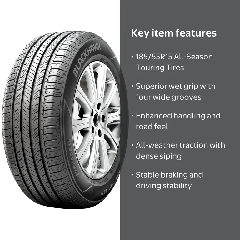 Free Shipping! Blackhawk BlackHawk Street-H HH11 185/55R15 82V