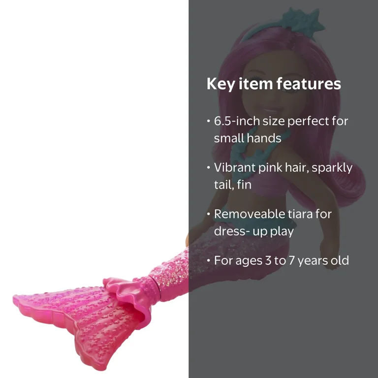 Barbie Dreamtopia Chelsea Mermaid Doll with Sparkle Water Toy