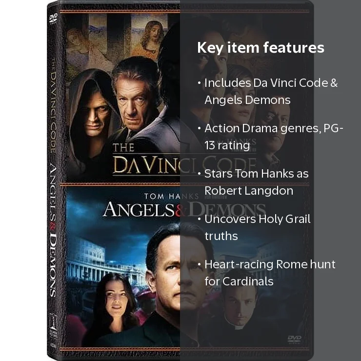 ＤＶD Angels & Demons/Da Vinci Code - (DVD Sony Pictures) - Walmart.com