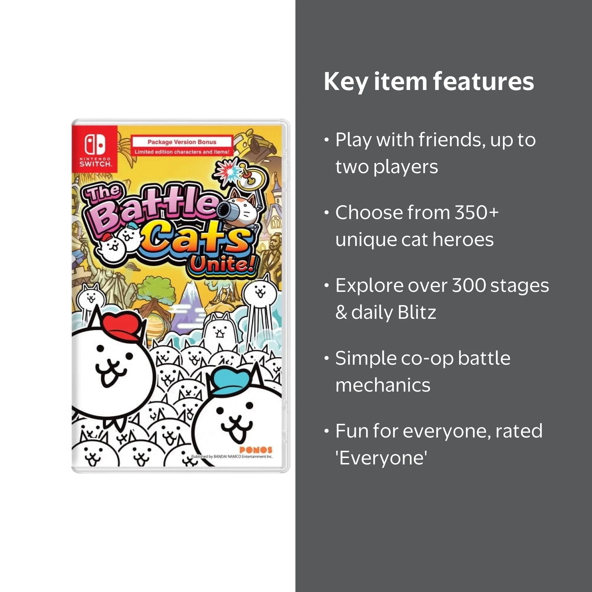 Bandai Namco, The Battle Cats Unite!, Nintendo Switch Game