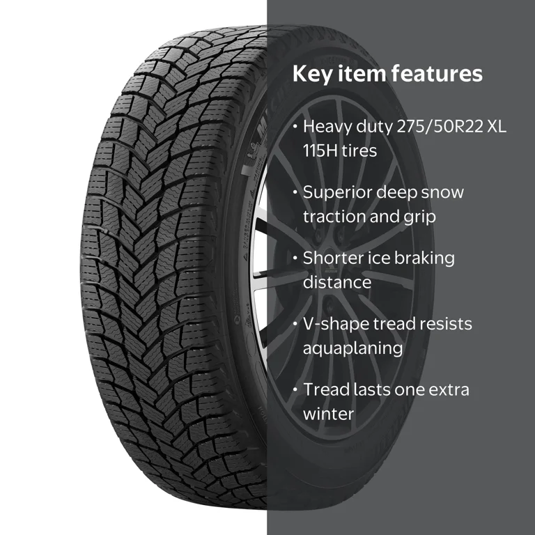 タイヤ・ホイール MICHELIN X-ICE  205/55R16 EUROTECH Michelin X-Ice Snow Winter Tire 275/50R22/XL 115H, Fits 2021-23