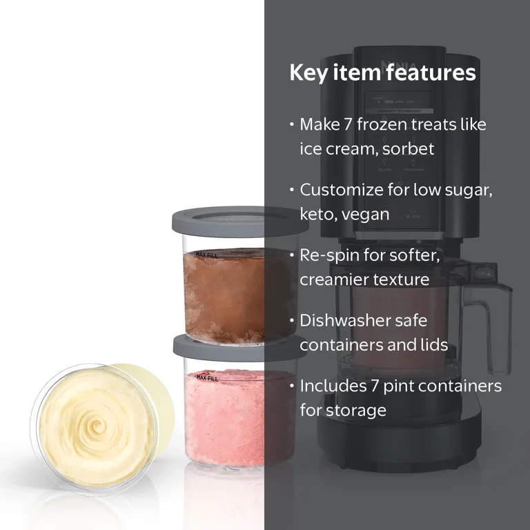 Ninja Creami Ice Cream Maker, 7 Frozen Treat Programs, Milkshakes