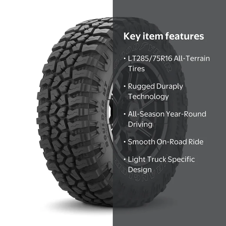 Goodyear Wrangler Boulder Mt LT285/75R16 126Q All- Season Tire