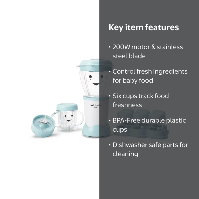 Nutribullet Baby Food Processor and Kitchen Electric Blender