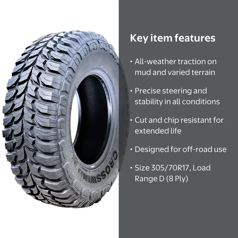 大輪ミツマタ　７０センチ Linglong, Mud Terrain Off-Road Tire, 305/70R17 Load D 8 Ply