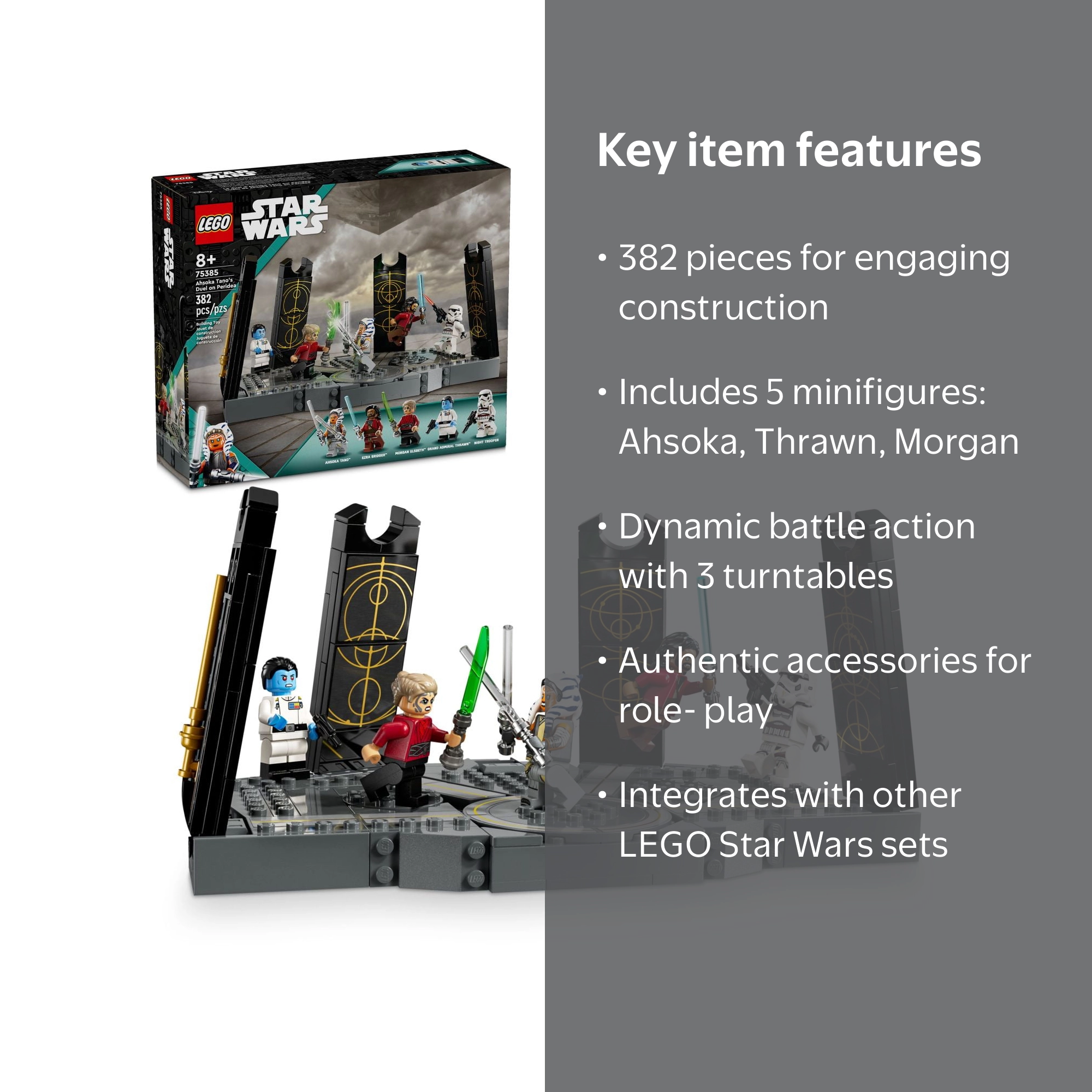 DOGOページ Amazon.com: LEGO Star Wars Ahsoka Tano's Duel on Peridea Building