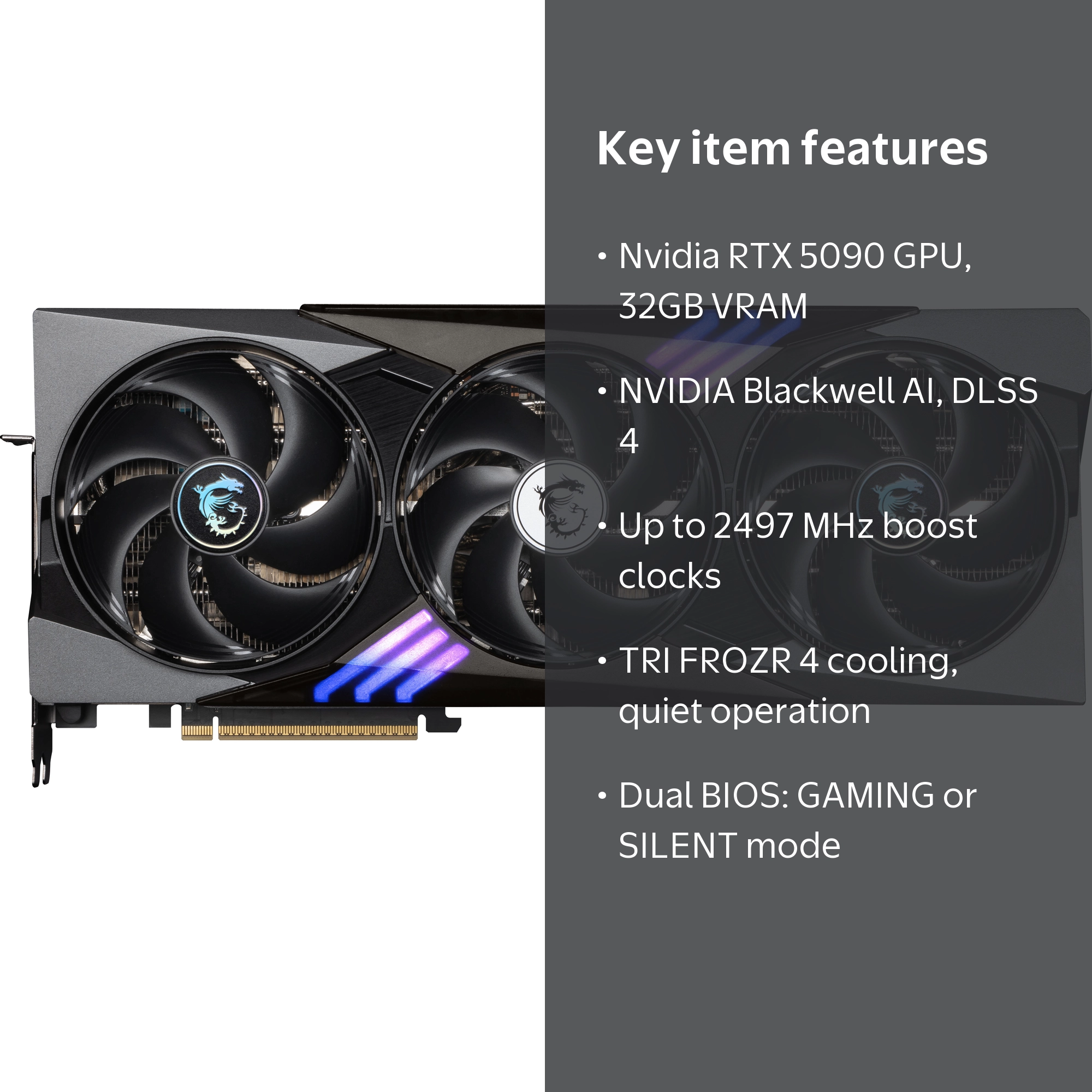 MSI, Gaming Trio Nvidia GeForce RTX 5090 32GB OC, Performance