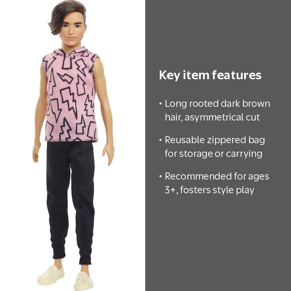 Barbie Fashionistas Ken Doll #193 in Hoodie with Sneakers