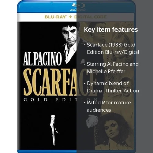 SDS, Blu-ray, Scarface 1983 Gold Edition + Digital - Walmart.com