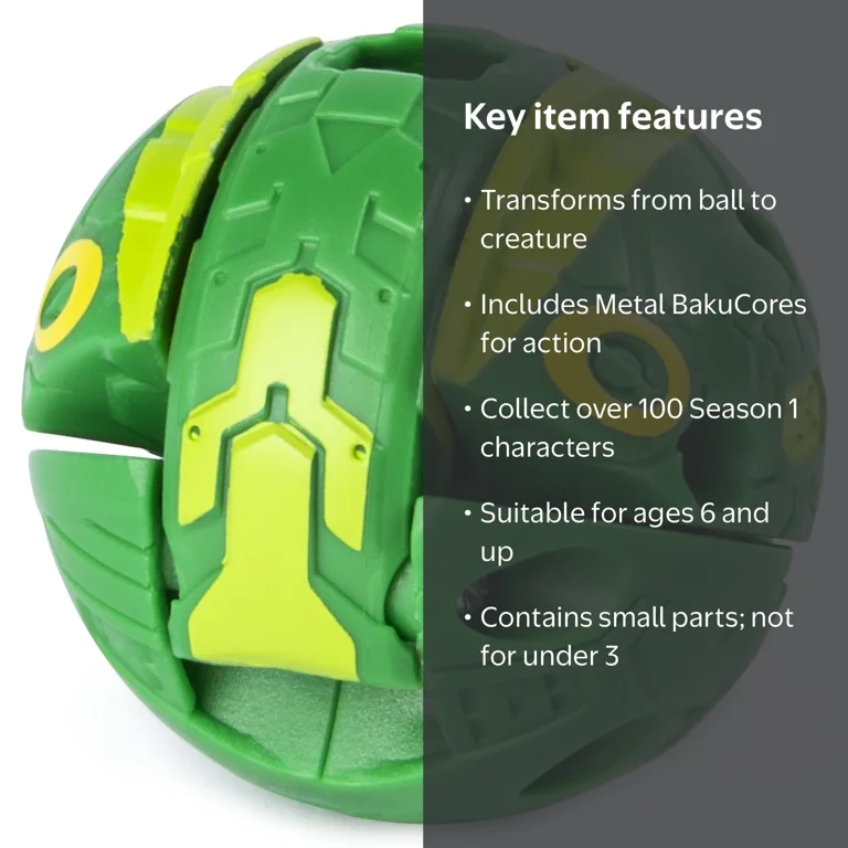 Bakugan, Trox, 2-inch Tall Collectible Action Figure and Trading