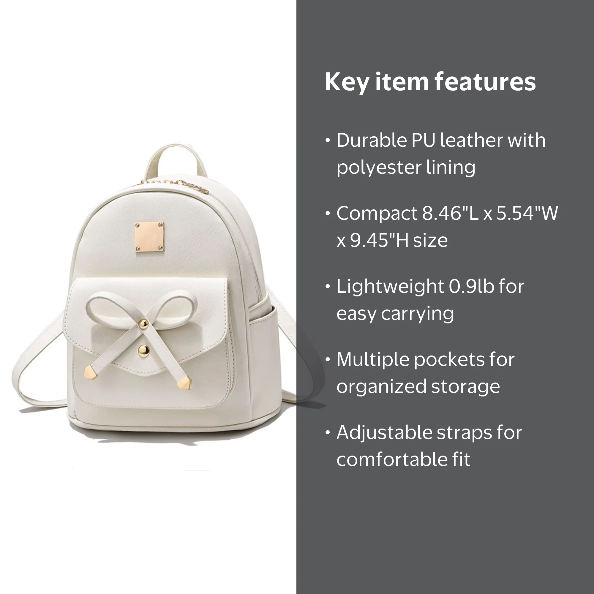 cute white leather backpacks Brand Designer Faux Backpack Clearance Sale Stylish Vintage Retro Lady PU