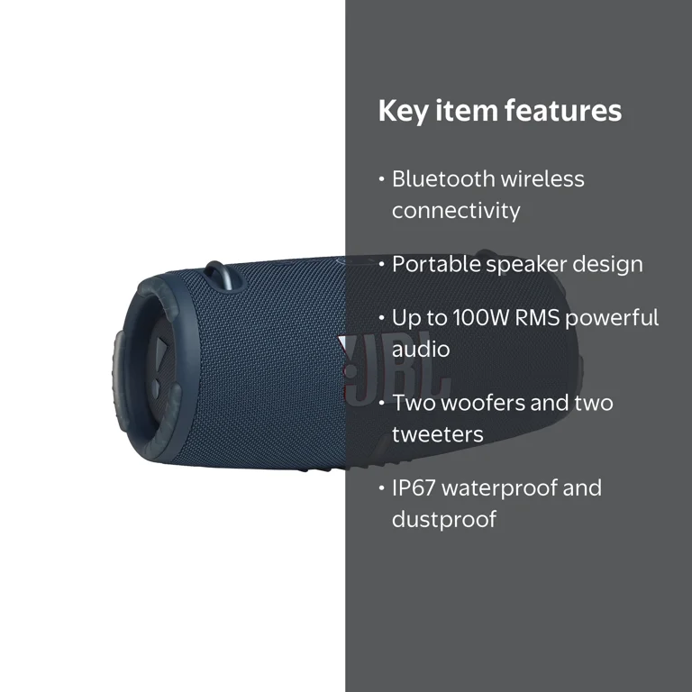 JBL Xtreme 3 Portable Wireless Bluetooth Speaker with 15H Playtime