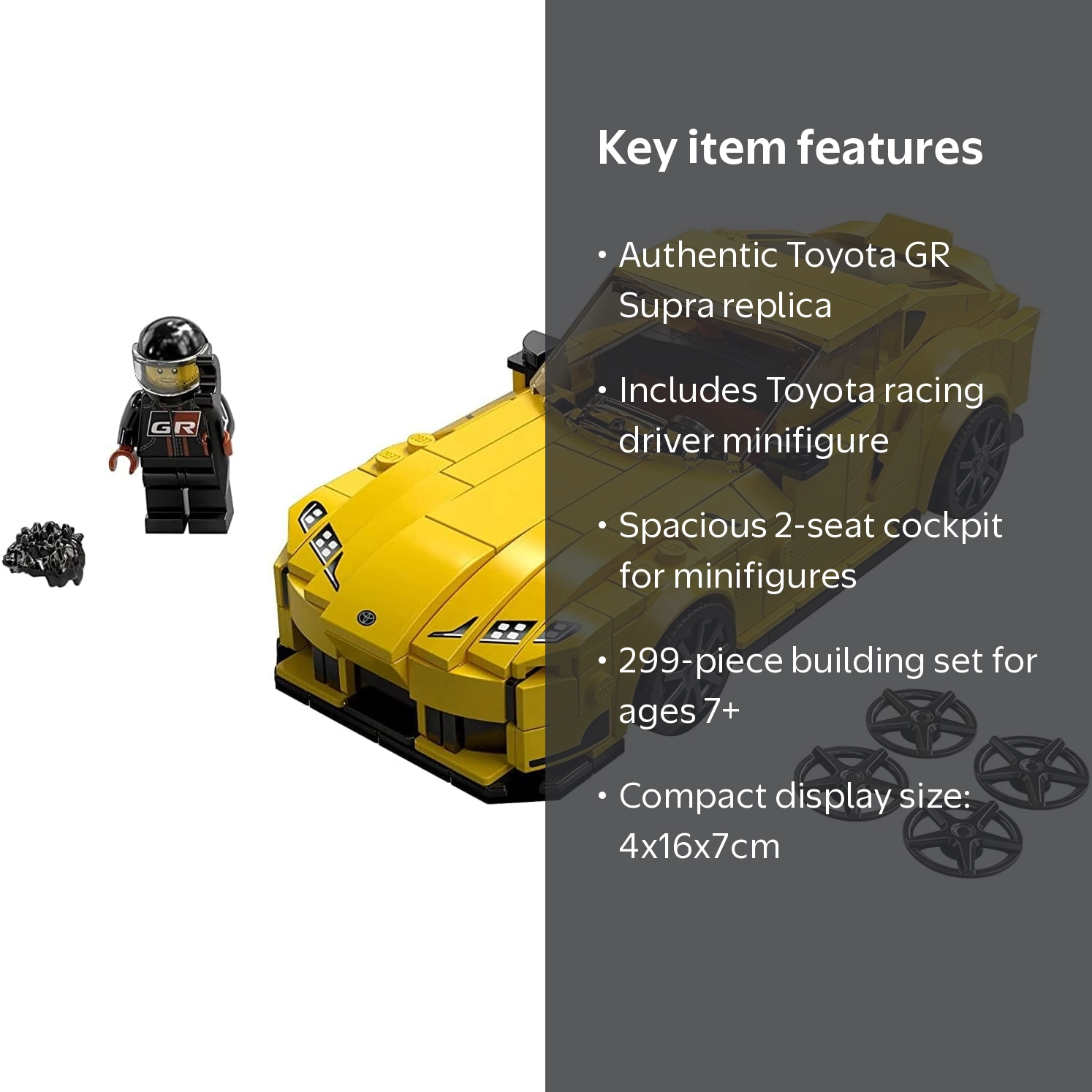 LEGO Speed Champions Toyota GR Supra 76901 Collectible Sports Car
