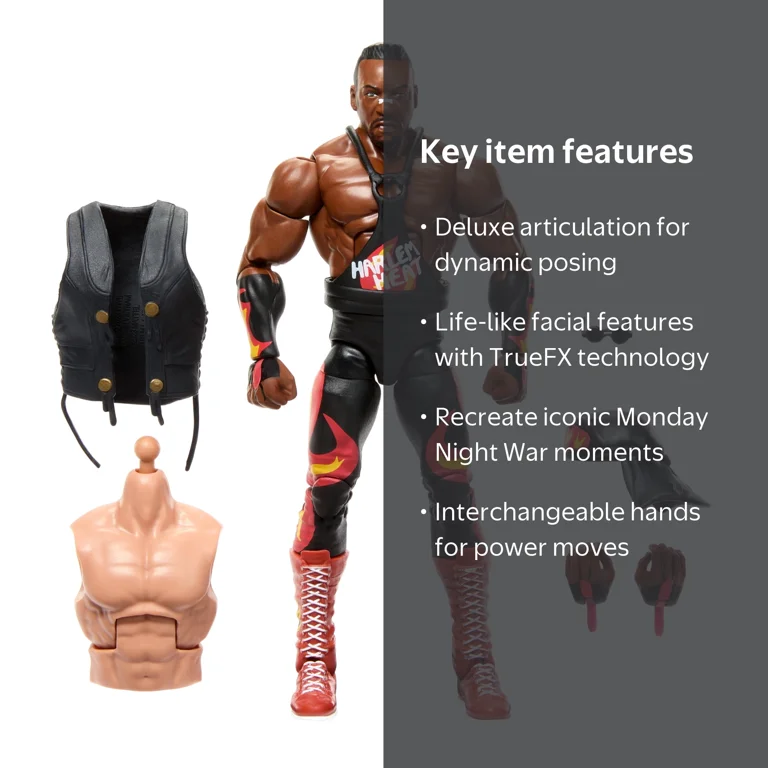 WWE Monday Night War Elite Collection Booker T Action Figure with
