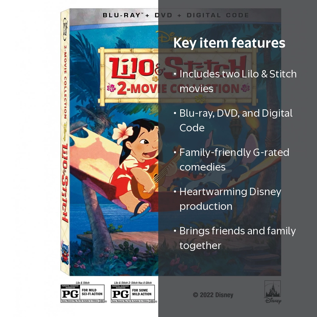 Disney, Lilo & Stitch 2-Movie Collection, Blu-ray + DVD + Digital