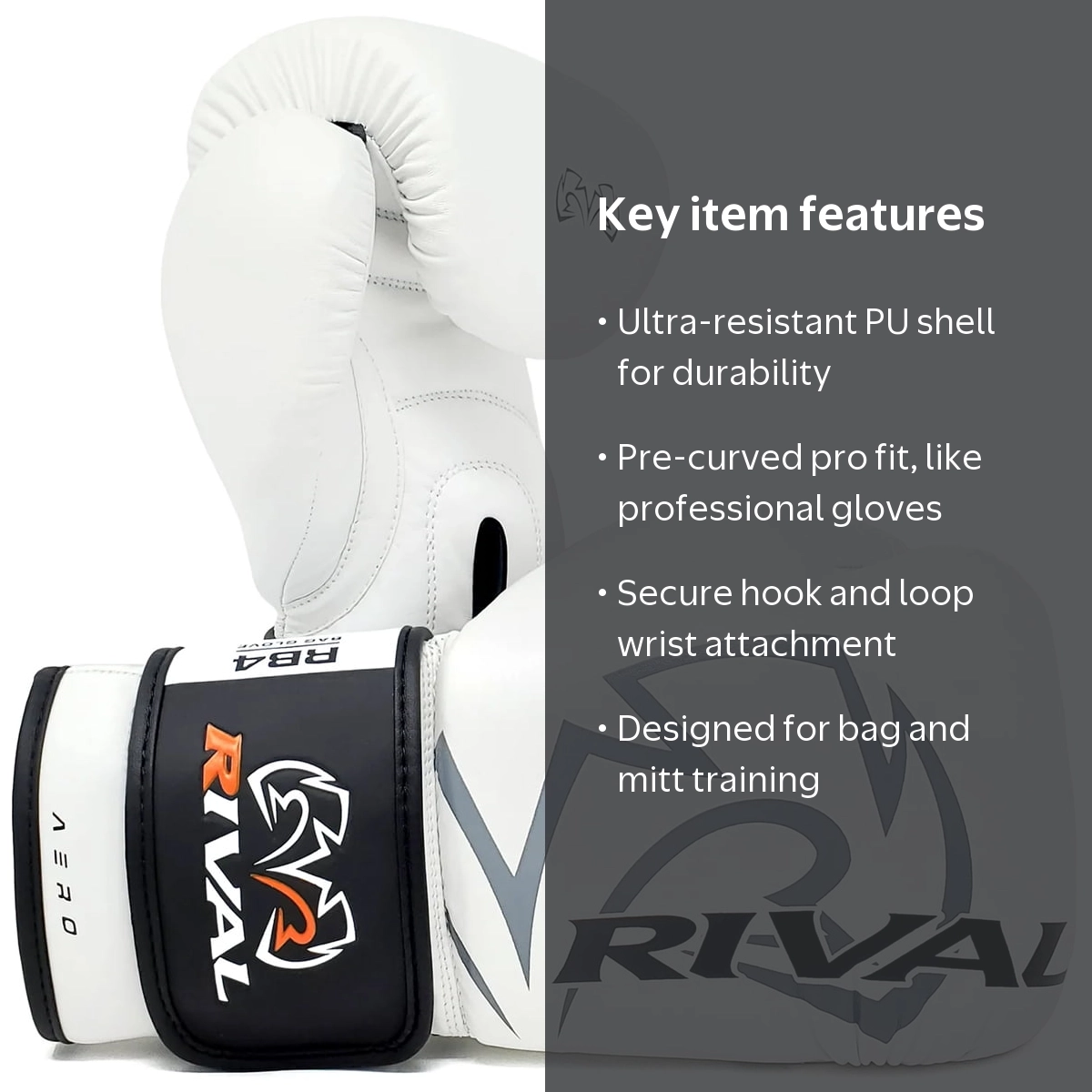 Rival Boxing RB4 Aero Bag Gloves - XS - White - Walmart.com