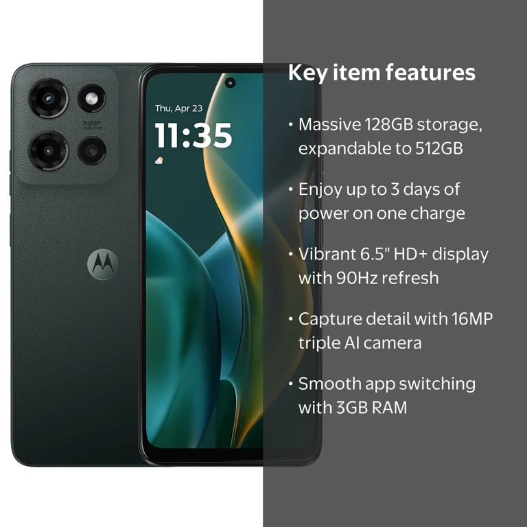 Verizon Prepaid Motorola Moto G 2025, 128GB, Blue -Prepaid