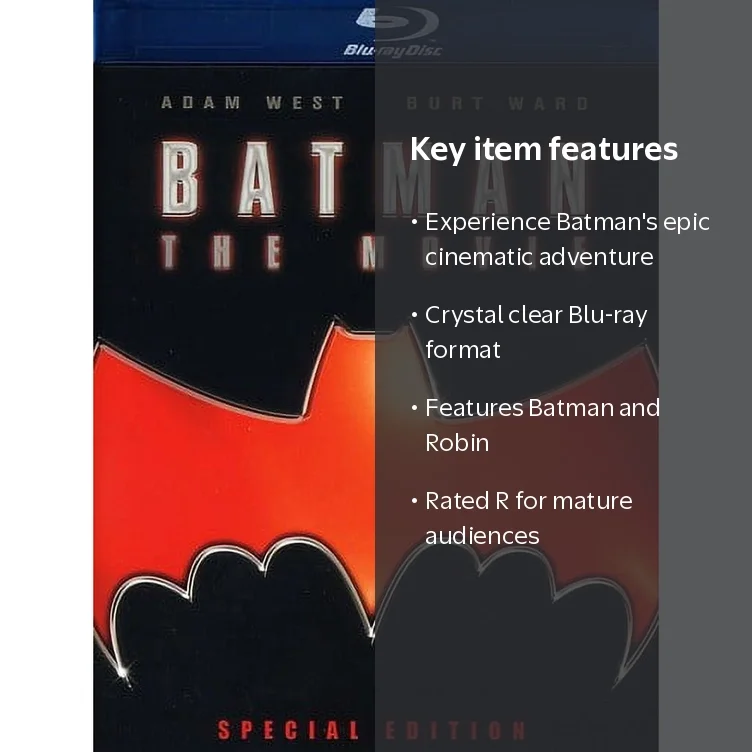 Batman Blu-ray DC Movie Featuring Joker - Walmart.com