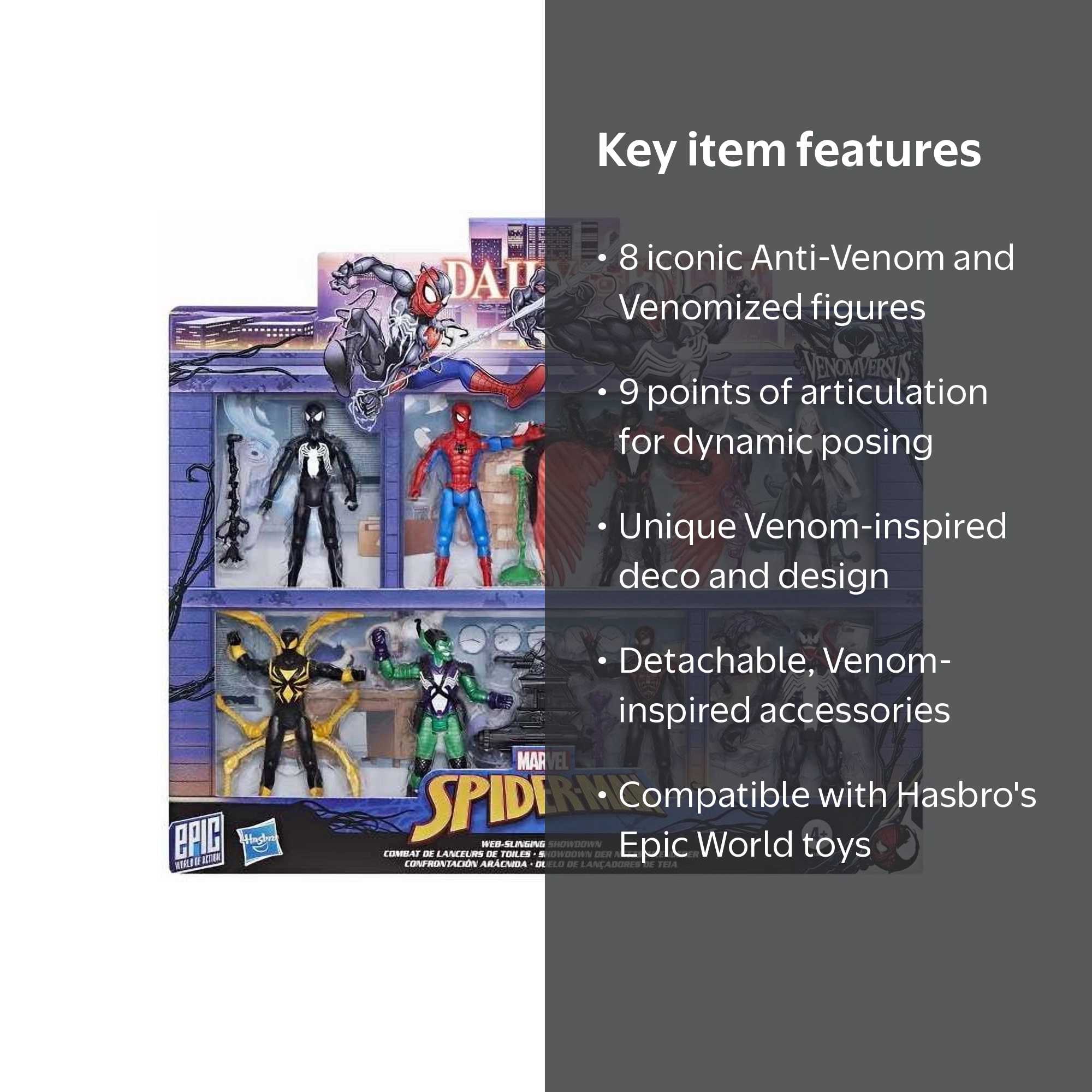Marvel Epic Hero Series Web-Slinging Showdown Action Figure 8-Pack