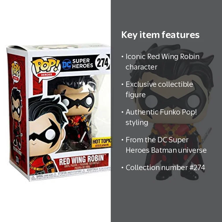 Funko Pop! DC Super Heroes Red Wing Robin #274 Exclusive Vinyl
