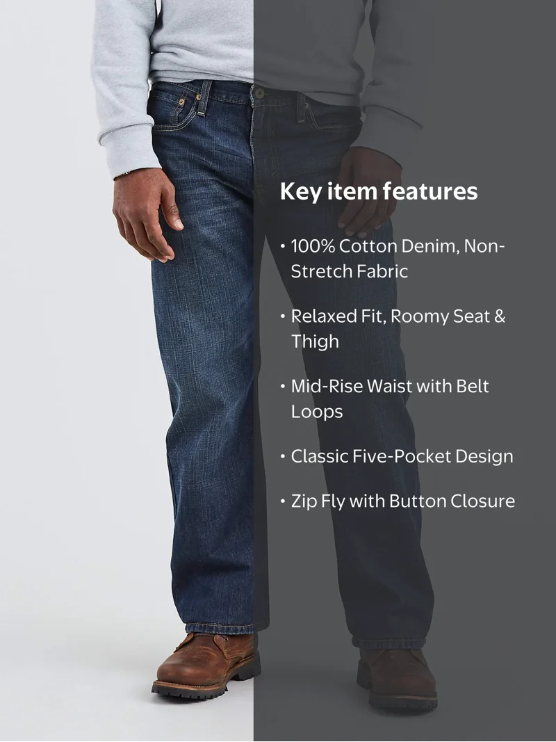 Levi's Men's 569 Loose Straight Fit Jeans - Walmart.com