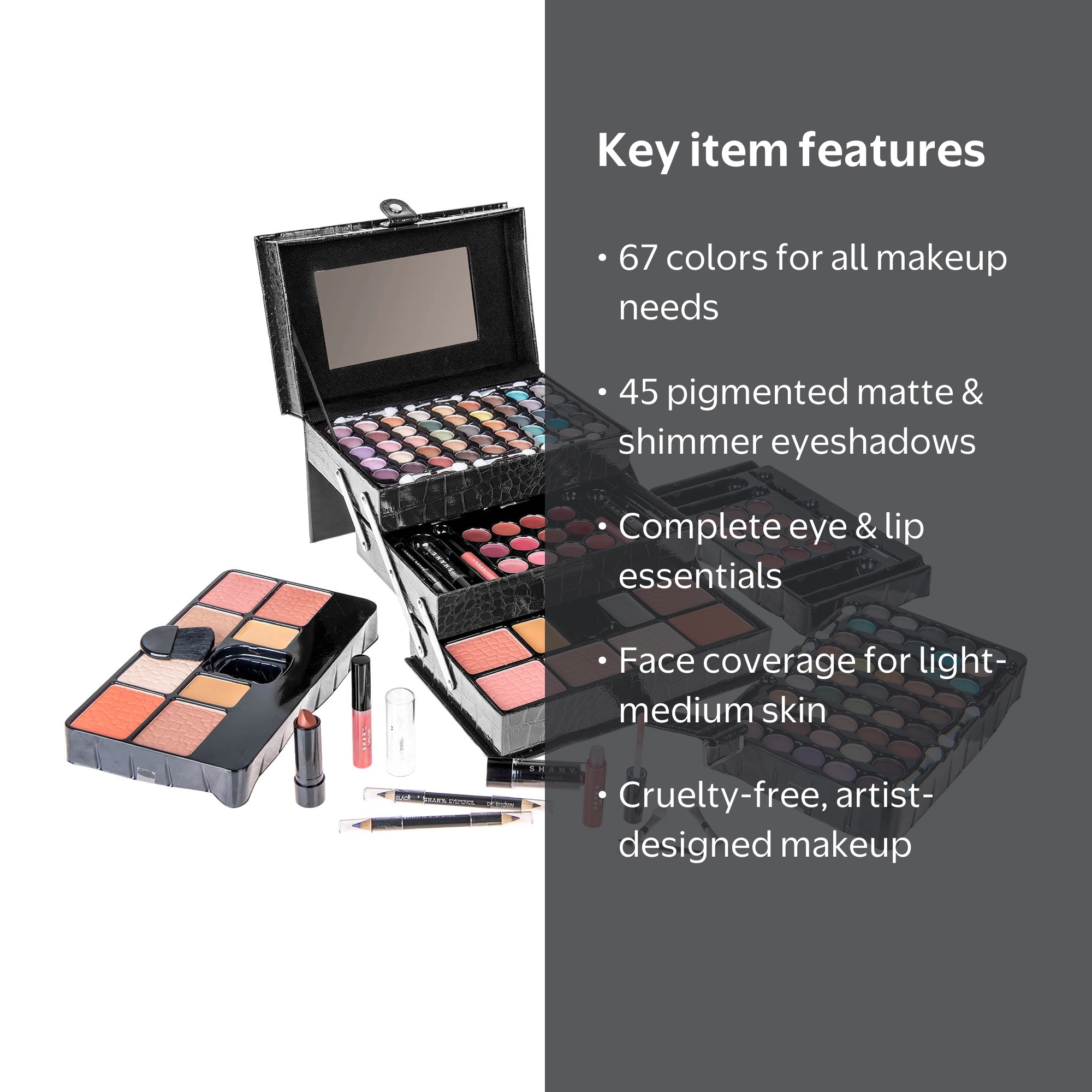 SHANY All In One Makeup Set, 67 Colors Eyeshadow, Blushes, Face
