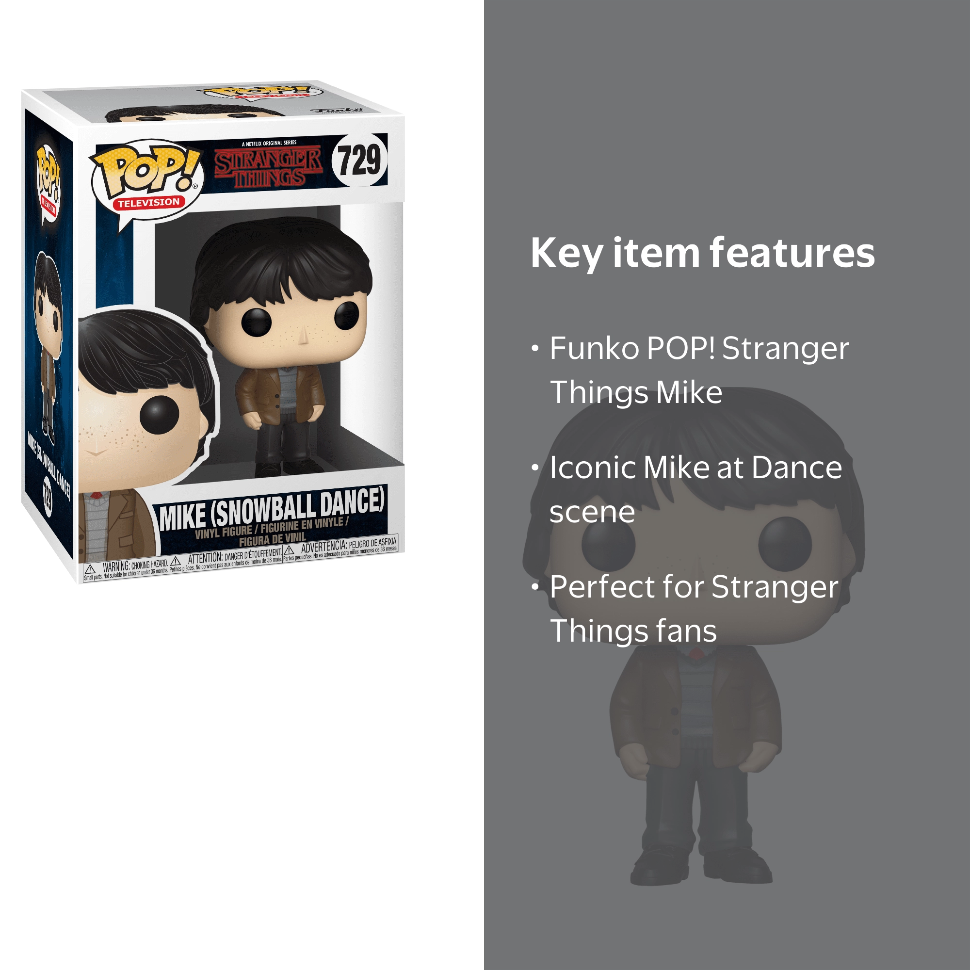 Funko POP! Television: Stranger Things - Mike at Dance - Walmart.com