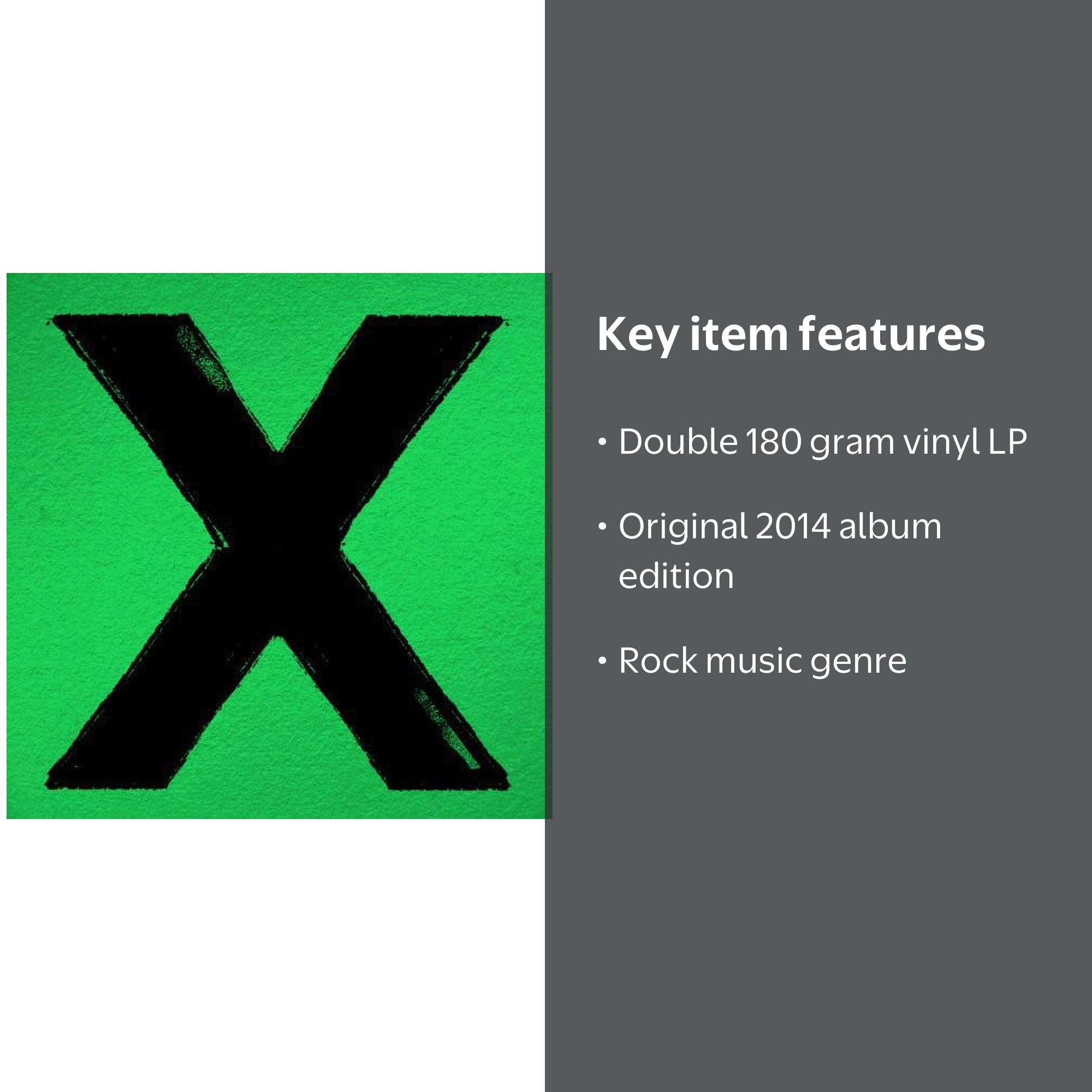 Ed Sheeran - X - Vinyl Record - Music & Performance - 180gm Double