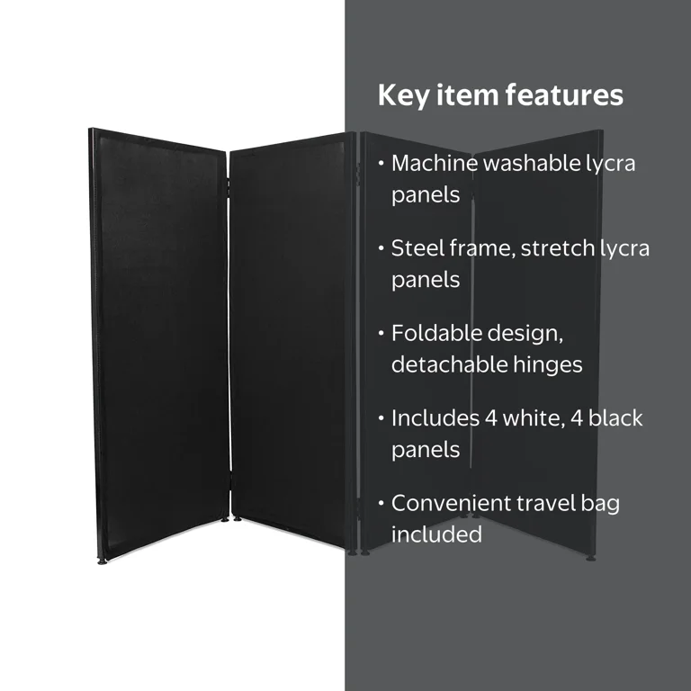 KOJEM Studio DJ Facade, Portable Event Booth Table, Display Cover