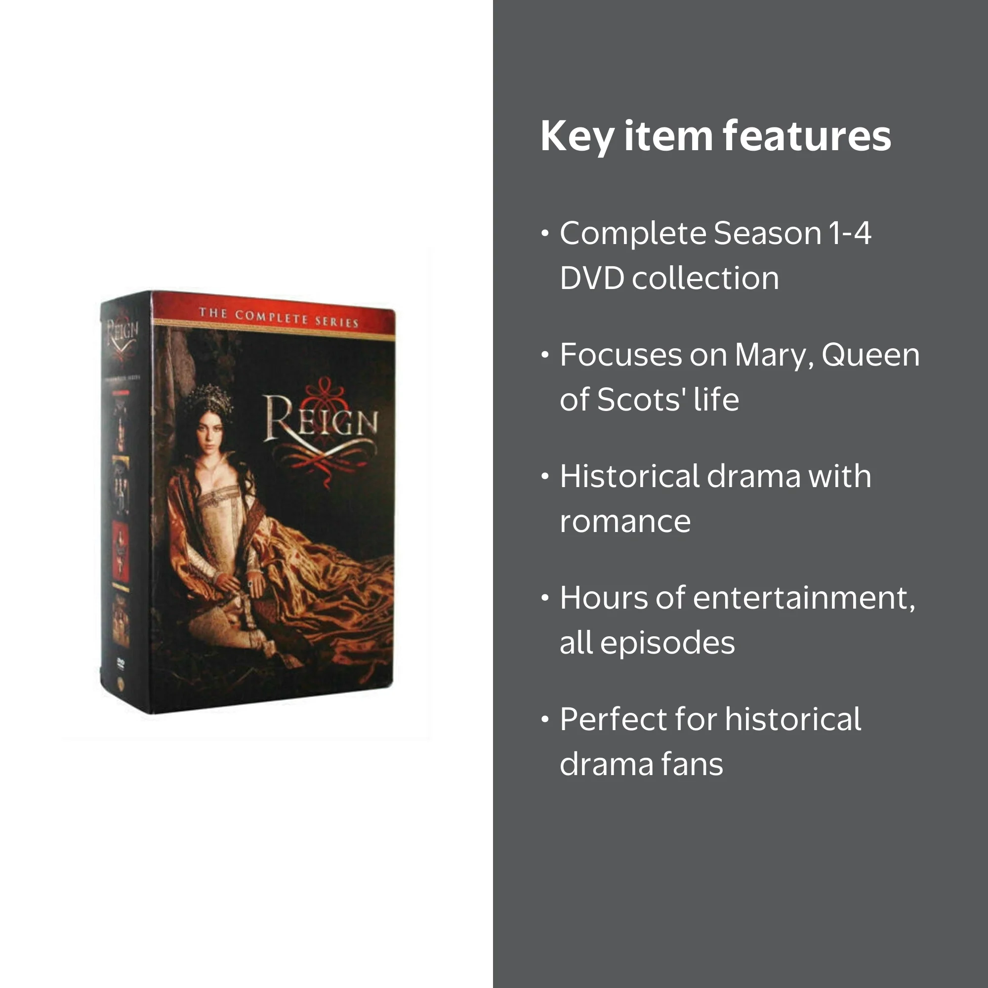 Reign: The Complete Series Season 1-4 DVD Box Set TV Show