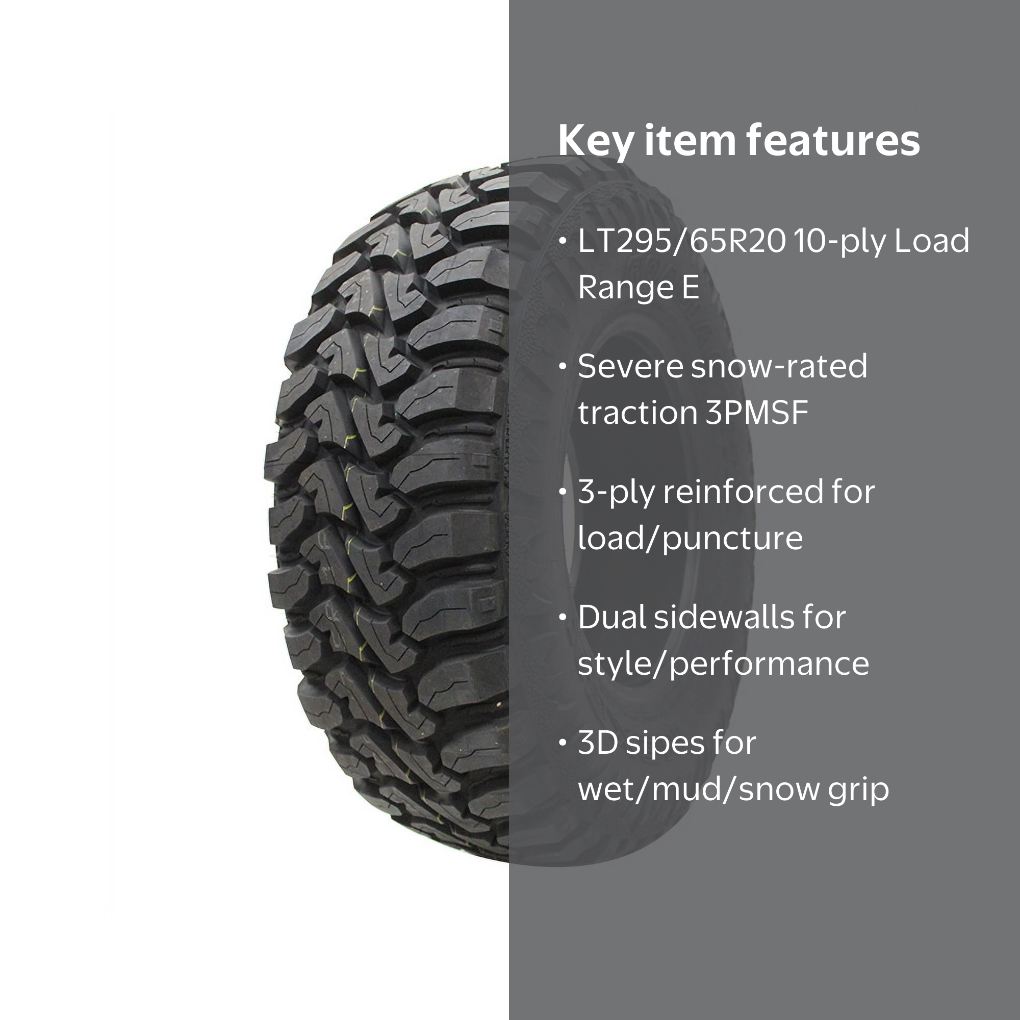 Nexen Roadian MTX RM7 Mud Terrain Tire - LT295/65R20 129Q LRE