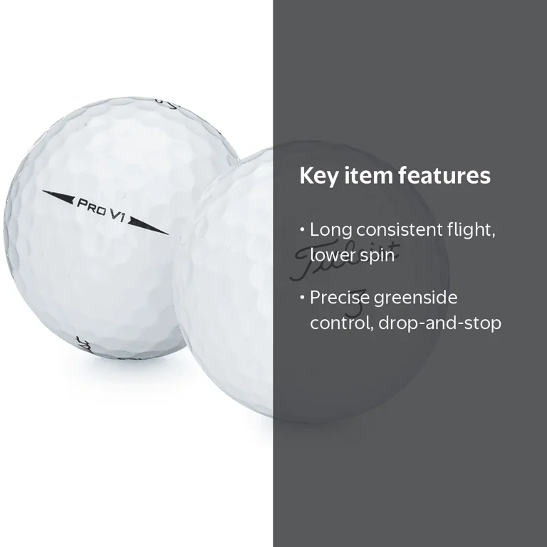 Titleist Pro V1 Golf Balls, Good Quality, 50 Pack, by Hunter Golf